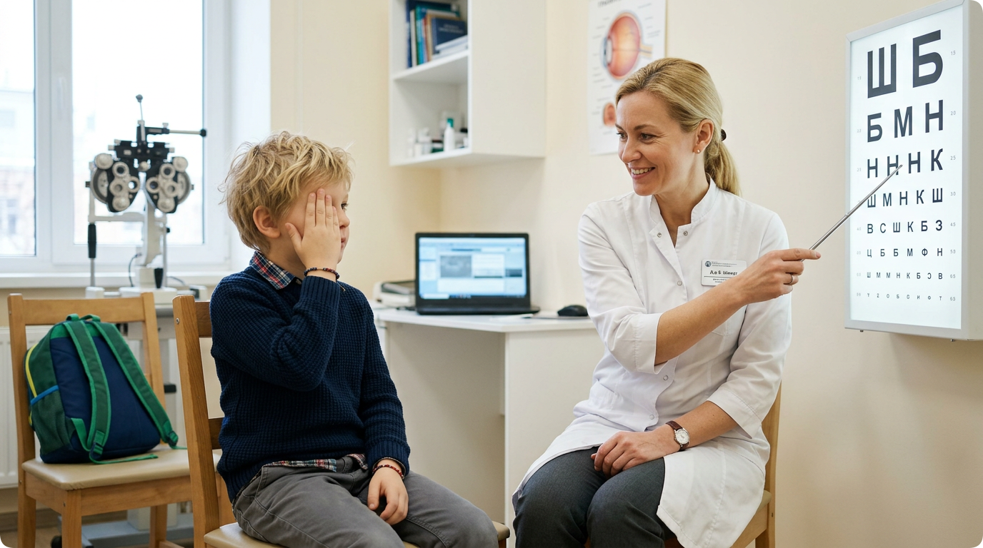 Подготовка зрения ребёнка к школе