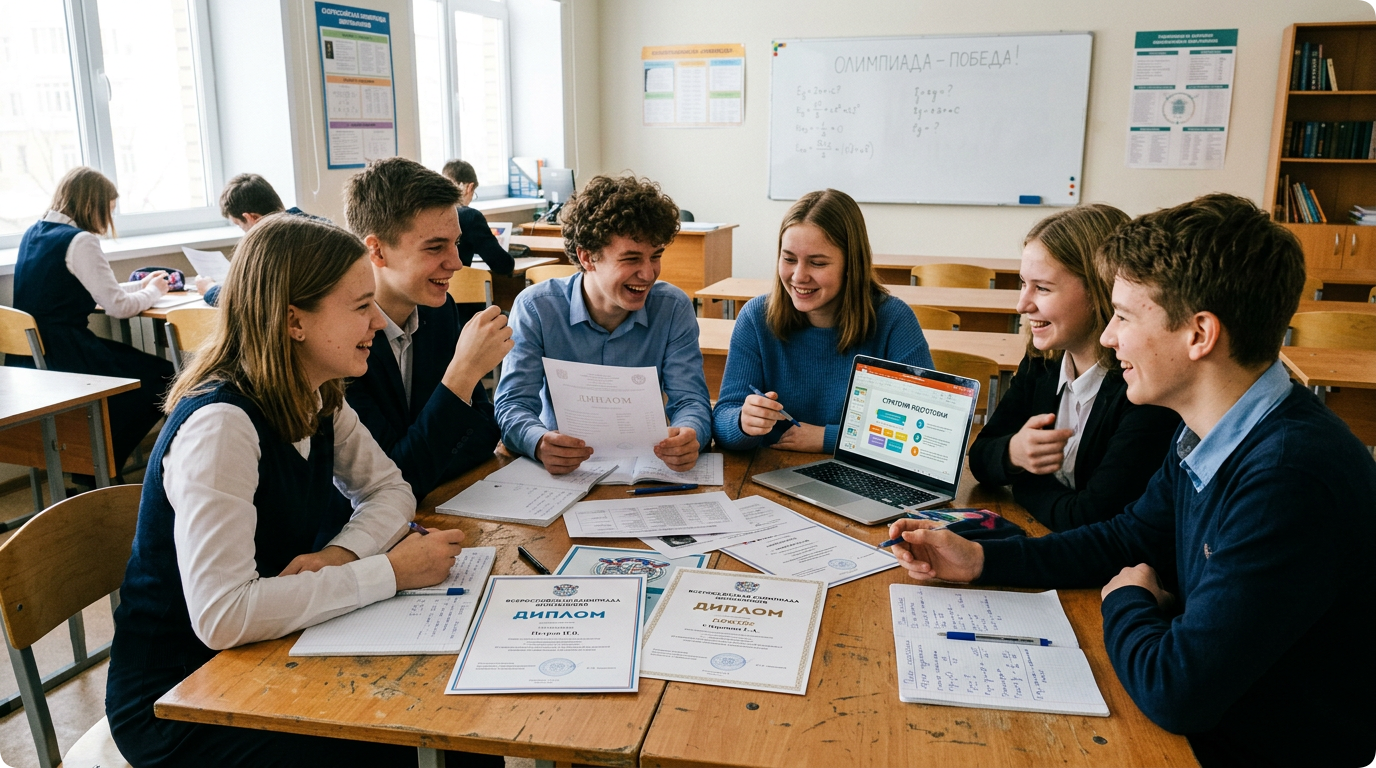 Виды олимпиад: ВсОШ, перечневые и проверочные