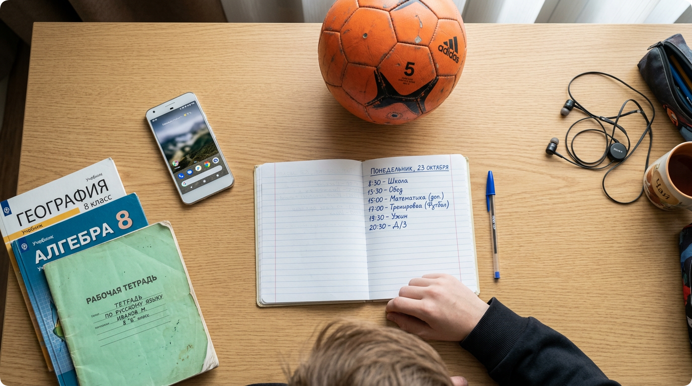 Тайм-менеджмент для юного спортсмена